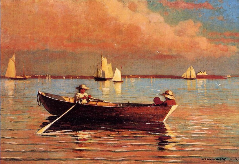 Gloucester Harbor, oil on canvas, Winslow Homer, 1873. Nelson-Atkins Museum of Art