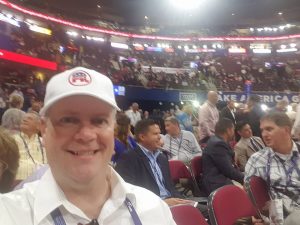 The convention begins in about 40 minutes! Everyone is talking about Trump, good and bad.